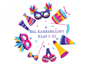 Obrazek przedstawiający maski i czapeczki balowe.