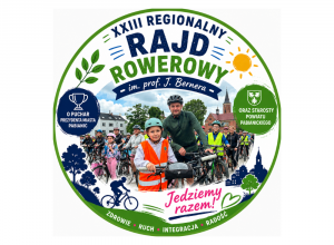 Logo wydazrenia: XXIII Regionalny Rajd Rowerowy – aktywnie i z sukcesami!