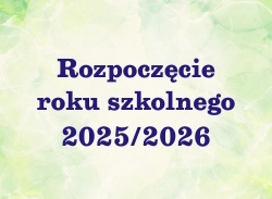 Rozpoczęcie roku szkolnego – grafika.